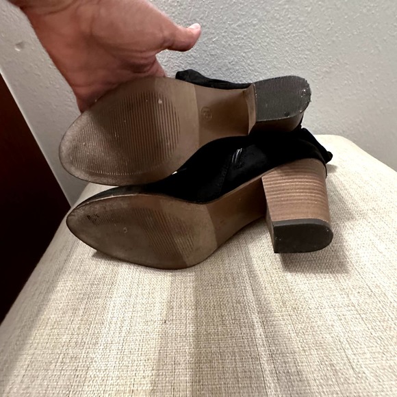 Merona By Target Women's Black Slouchy Block Heel Knee High Boots Size 9.5 - Picture 9 of 9